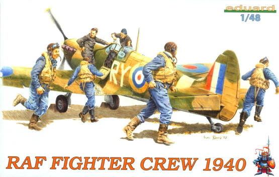 ED08507 Eduard 1/48 RAF FIGHTER CREW 1940 Plastic Model Kit