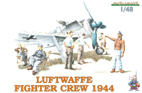 ED08512 Eduard 1/48 LUFTWAFFE FIGHTER CREW 1944 Plastic Model Kit