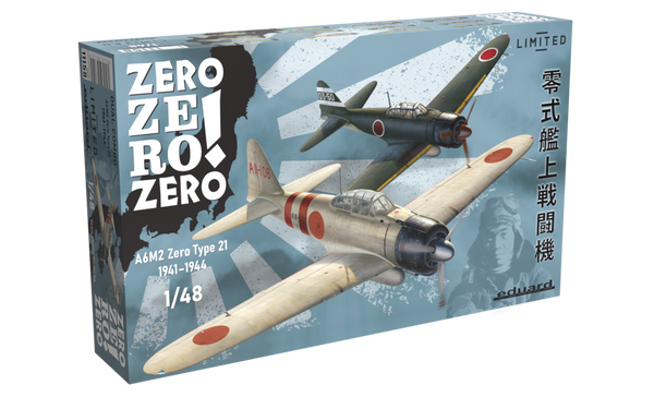 ED11158 Eduard 1/48 Zero Zero Zero! Dual Combo A6M2 Type 21 Plastic Model Kit [11158]