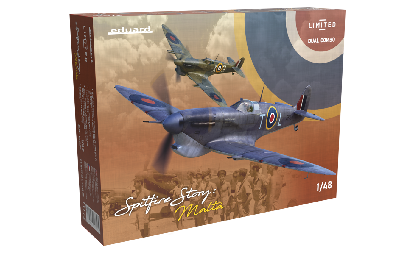 Eduard 1/48 Spitfire Story: Malta Dual Combo Plastic Model Kit