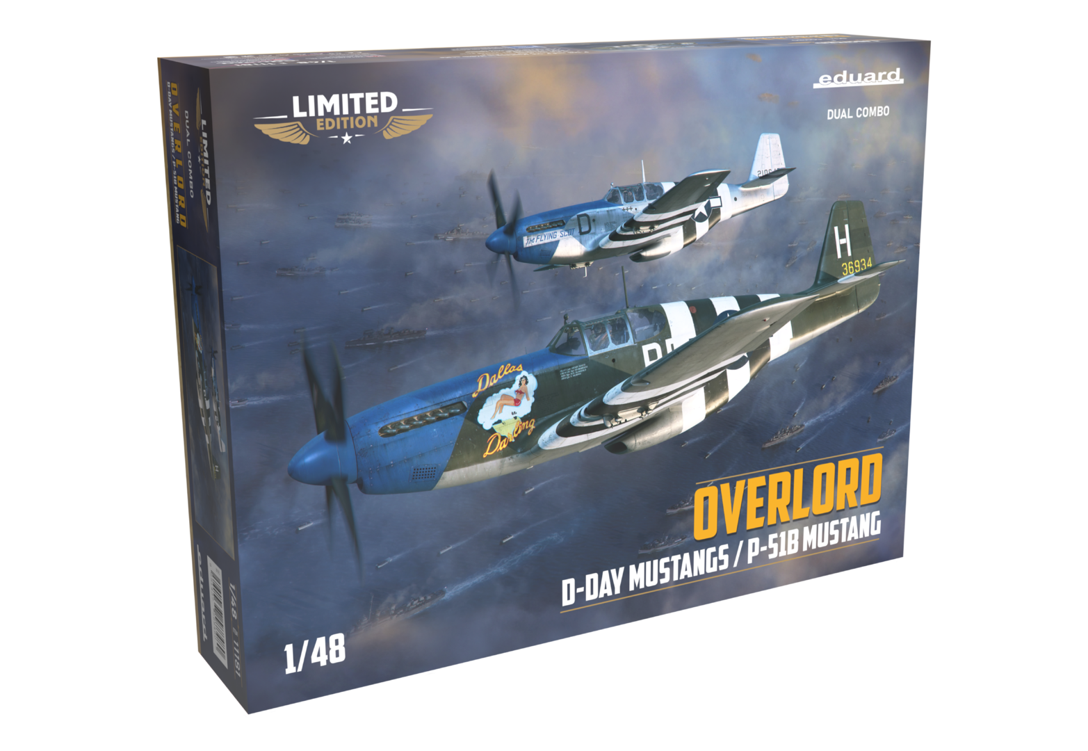 Eduard 1/48 Overlord: D-Day Mustangs / P-51B Mustang Dual Combo Plastic Model Kit