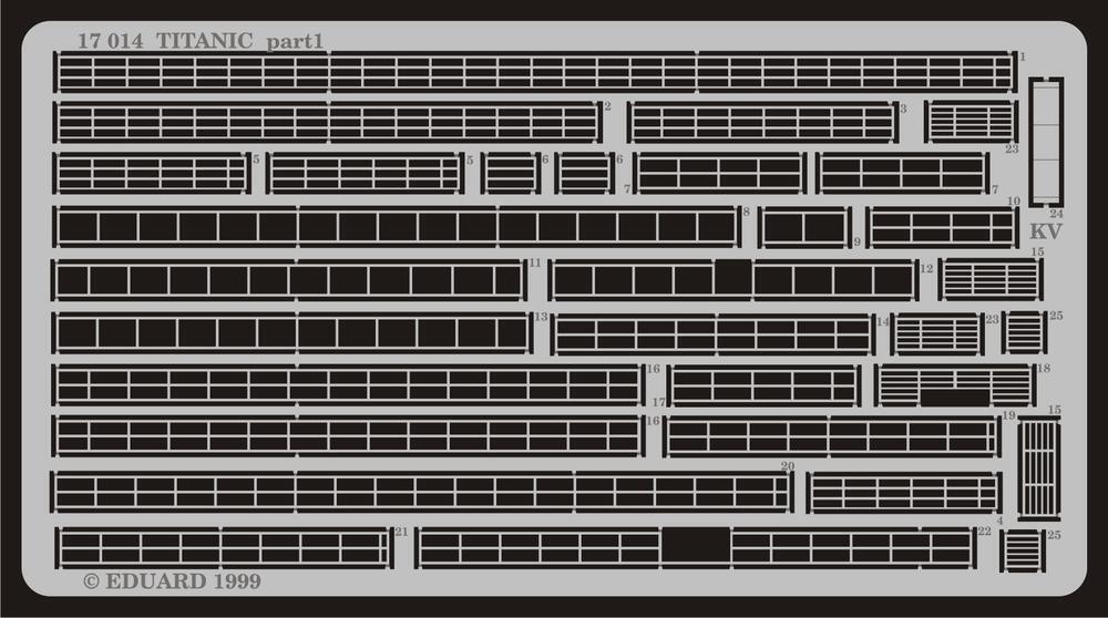 ED17014 Eduard 1/400 RMS Titanic Photo Etched Set (Academy) [17014] Eduard