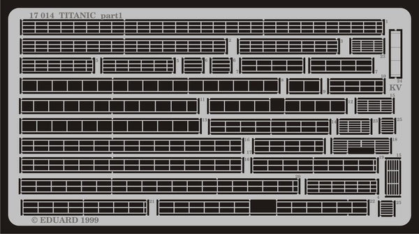 ED17014 Eduard 1/400 RMS Titanic Photo Etched Set (Academy) [17014] Eduard