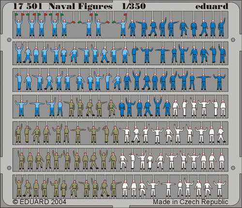 ED17501 Eduard 1/350 Naval Figures Photo Etched Set [17501] Eduard
