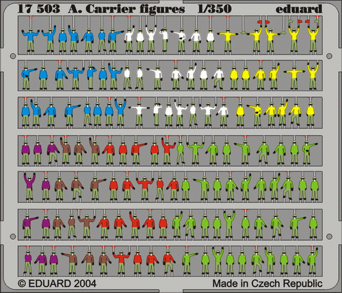 ED17503 Eduard 1/350 Air.Carrier Figures present Photo Etched Set Eduard