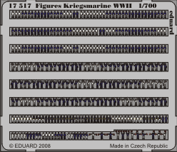 ED17517 Eduard 1/700 Figures Kriegsmarine WWII Photo etched parts Eduard