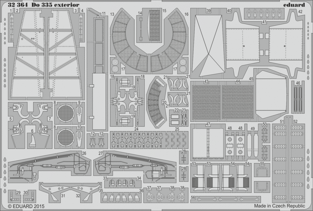 ED32364 Eduard 1/32 Do 335 exterior Photo Etched Set (Hong Kong Models) Eduard