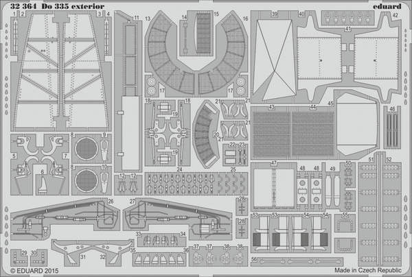 ED32364 Eduard 1/32 Do 335 exterior Photo Etched Set (Hong Kong Models) Eduard