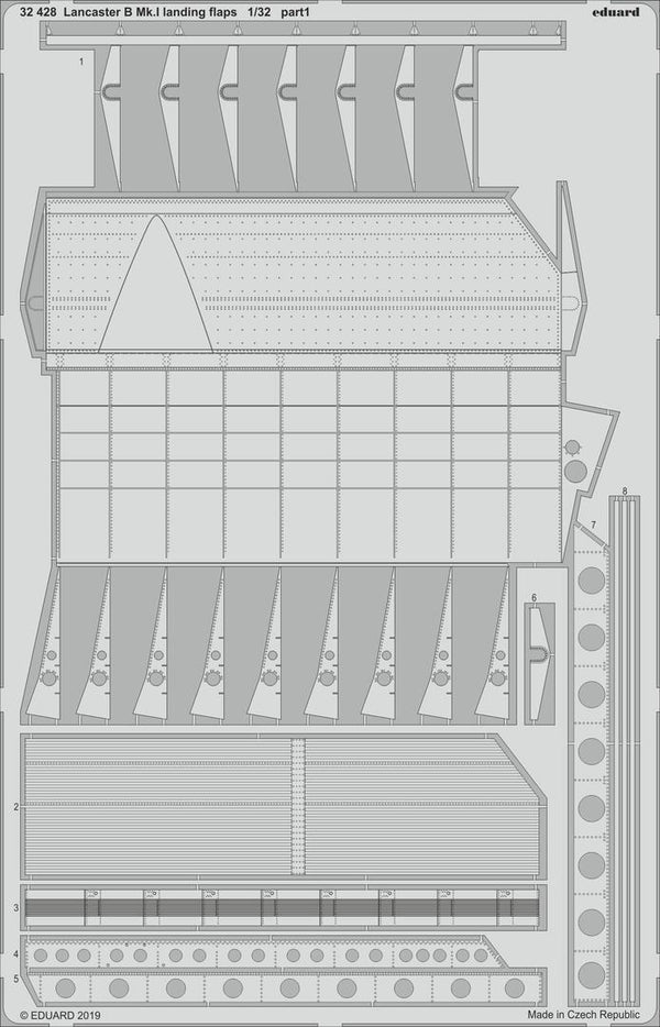 ED32428 Eduard 1/32 Lancaster B Mk.I Landing Flaps Detail Set Eduard