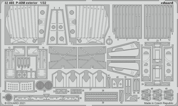ED32465 Eduard 1/32 P-40M exterior Photo etched parts Eduard