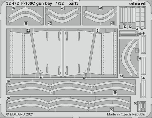 ED32472 Eduard 1/32 F-100C gun bay Photo etched set Eduard