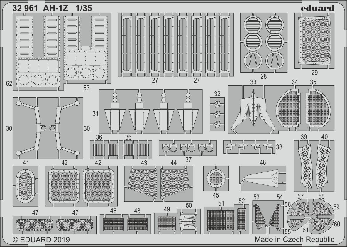 ED32961 Eduard 1/35 AH-1Z pho-etch (ACADEMY) Eduard