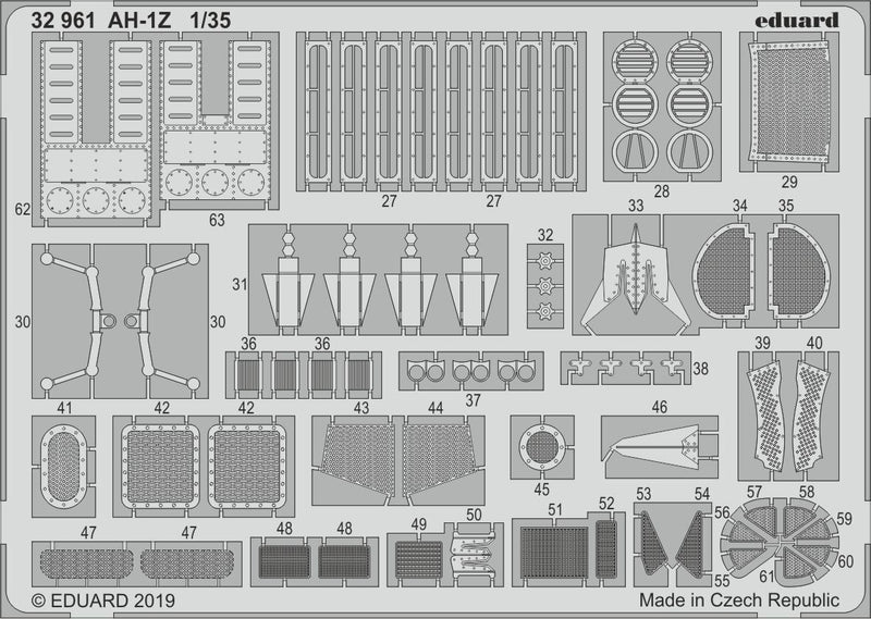 ED32961 Eduard 1/35 AH-1Z pho-etch (ACADEMY) Eduard