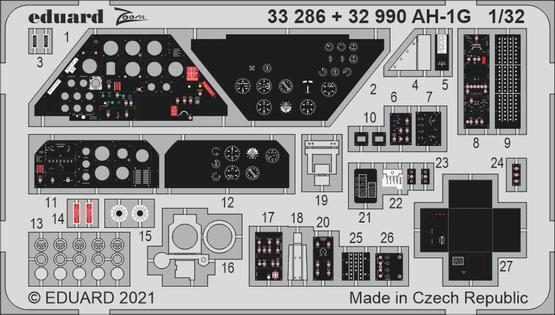 ED32990 Eduard 1/32 AH-1G Photo etched set Eduard