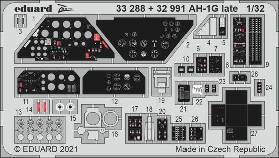 ED33288 Eduard 1/32 AH-1G late Photo etched parts Eduard