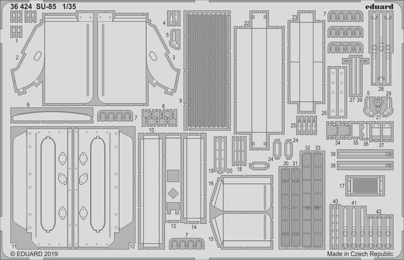 ED36424 Eduard 1/35 SU-85 Photo-etch set (Zvezda) Eduard