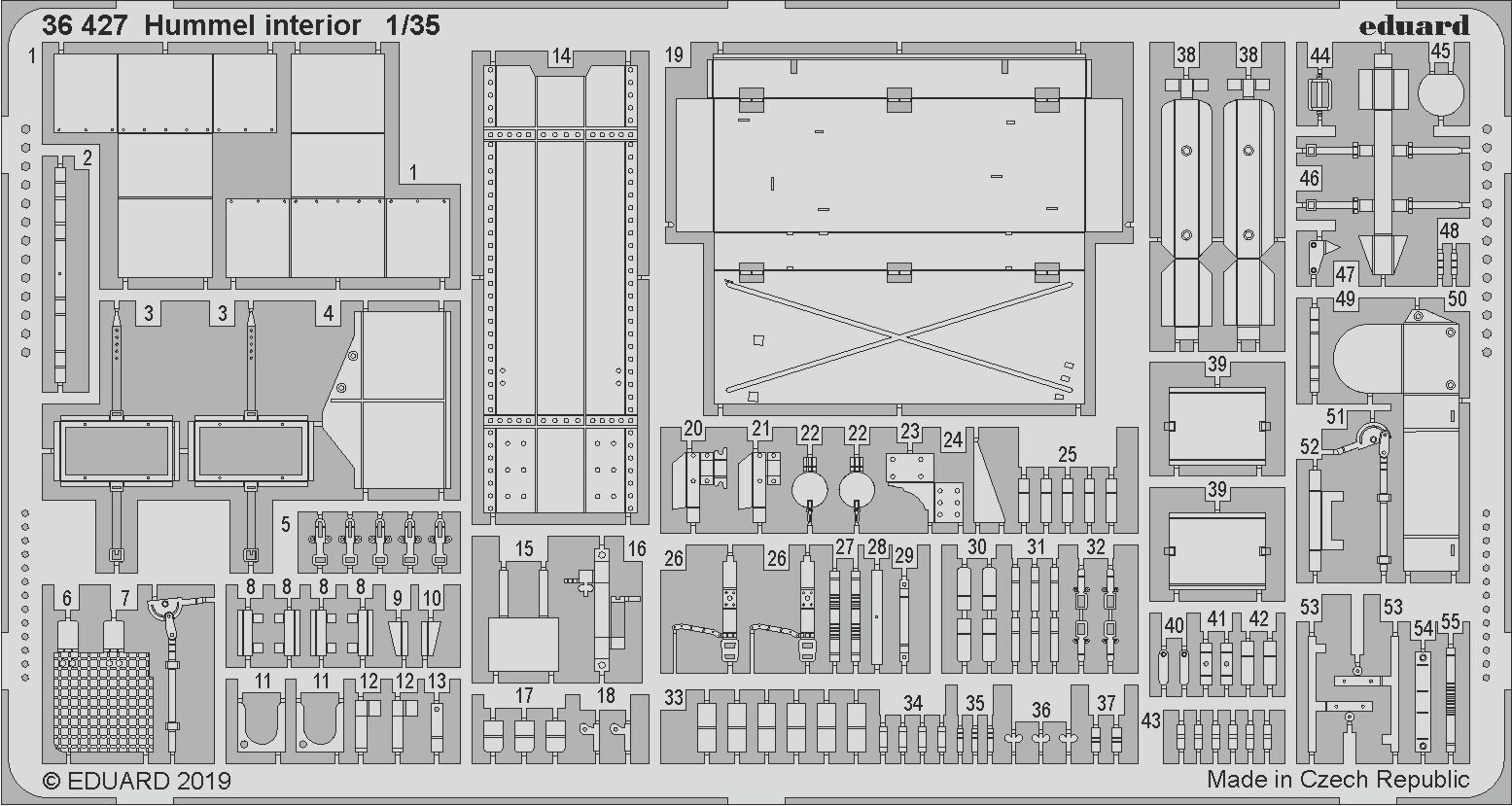 ED36427 Eduard 1/35 Hummel interior Photo etched parts Eduard