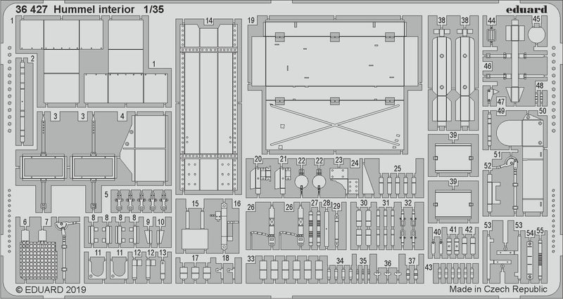 ED36427 Eduard 1/35 Hummel interior Photo etched parts Eduard