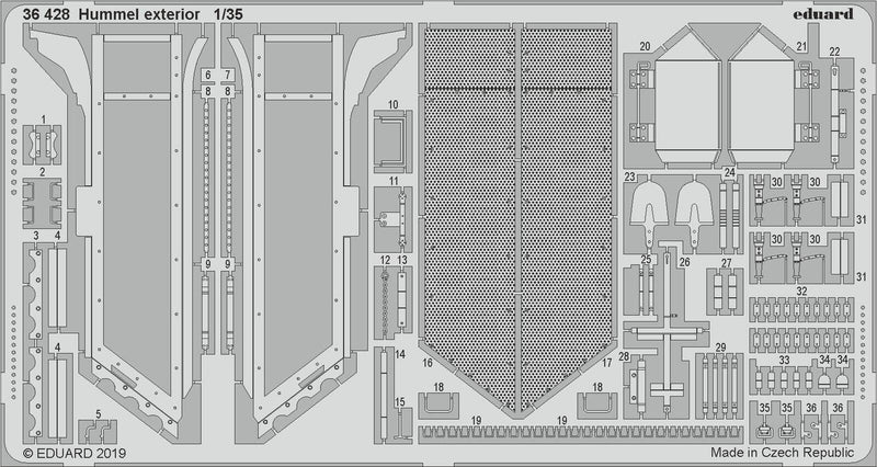 ED36428 Eduard 1/35 Hummel exterior Photo etched parts Eduard