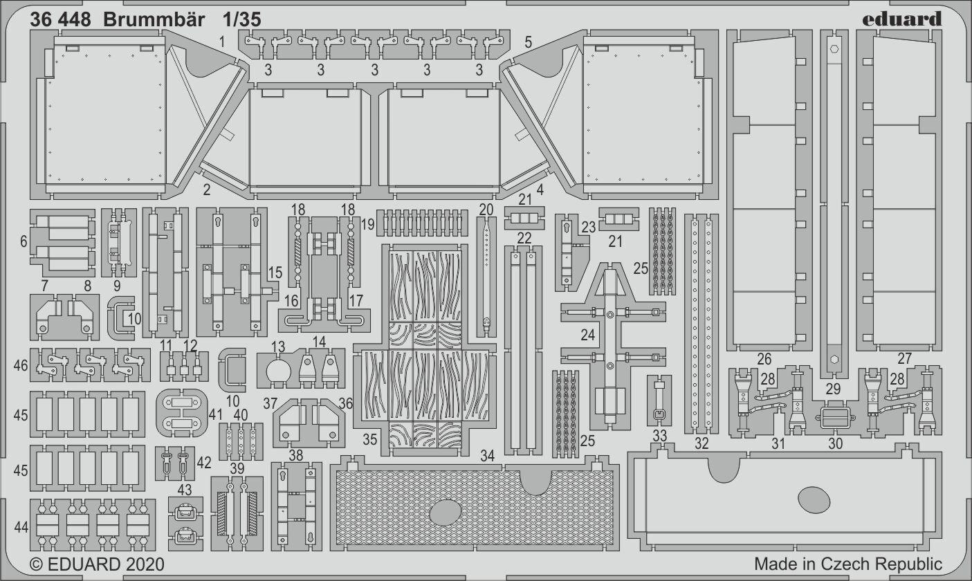 ED36448 Eduard 1/35 Brummb¤r Photo etched set Eduard
