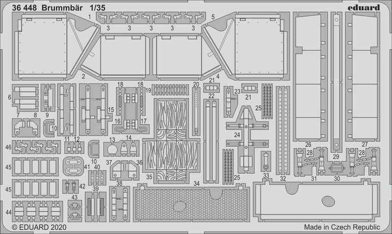 ED36448 Eduard 1/35 Brummb¤r Photo etched set Eduard