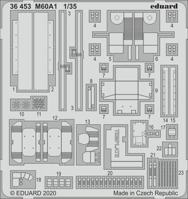 ED36453 Eduard 1/35 M60A1 Photo etched parts for Takom Eduard
