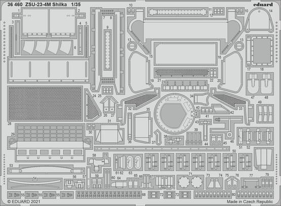 ED36460 Eduard 1/35 ZSU-23-4M Shilka Photo etched parts Eduard
