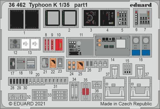 ED36462 Eduard 1/35 Typhoon K Photo etched parts Eduard