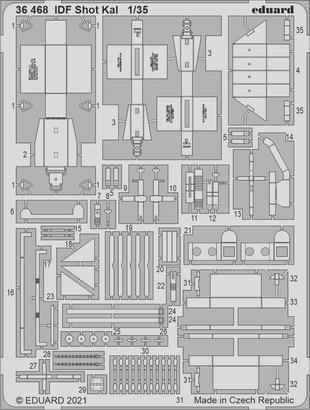 ED36468 Eduard 1/35 IDF Shot Kal Photo etched parts Eduard