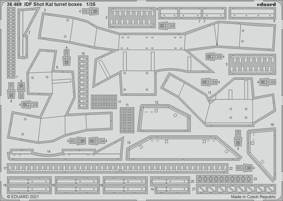 ED36469 Eduard 1/35 IDF Shot Kal turret boxes Photo etched parts Eduard