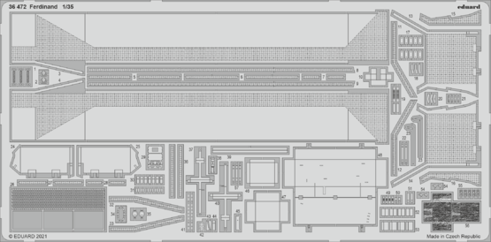 ED36472 Eduard 1/35 Ferdinand Photo etched parts Eduard