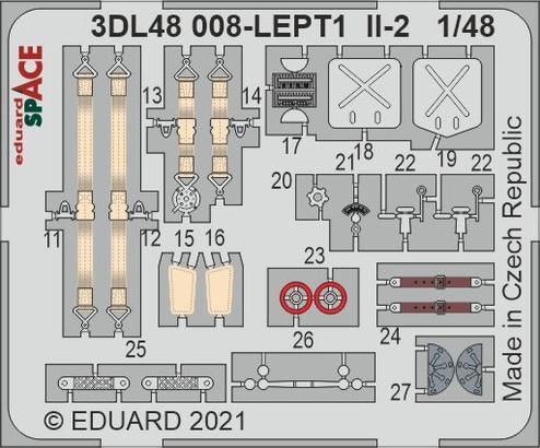 ED3DL48008 Eduard 1/48 IL-2 SPACE 3D Decals Eduard