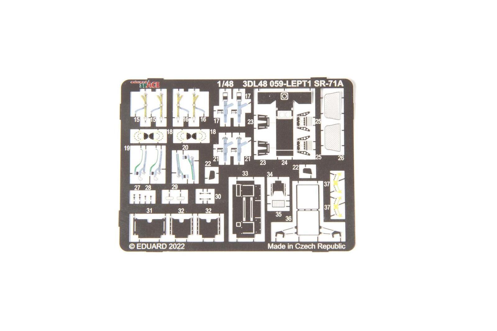 ED3DL48059 Eduard 1/48 SR-71A (Revell) Space Decals [3DL48059] Eduard