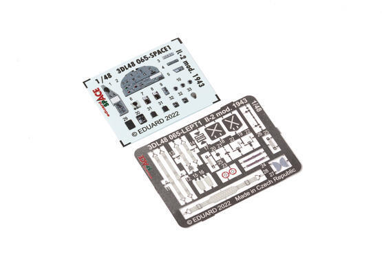 ED3DL48065 Eduard 1/48 Il-2 mod. 1943 (Zvezda) Space Decals [3DL48065] Eduard
