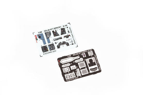 ED3DL48071 Eduard 1/48 A-1H Skyraider Space 3D Decals [3DL48071] Eduard