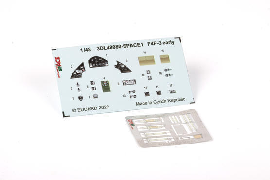 ED3DL48080 Eduard 1/48 F4F-3 Wildcat early Space 3D Decals [3DL48080] Eduard