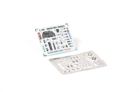 ED3DL48081 Eduard 1/48 P-38J Lightning Space 3D Decals [3DL48081] Eduard