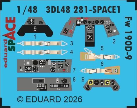 Eduard 1/48 Fw 190D-9 SPACE Space Set for Miniart