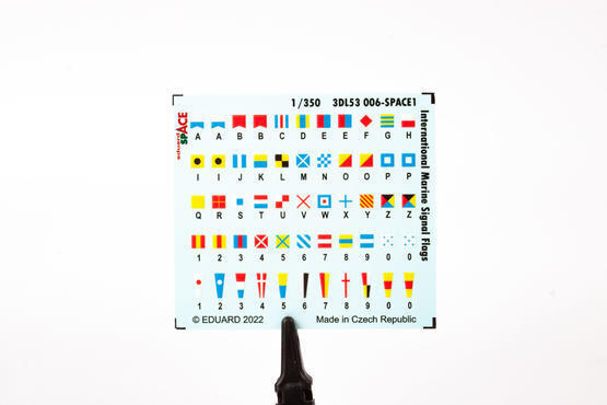 ED3DL53006 Eduard 1/350 International Marine Signal Flags Space Decals [3DL53006] Eduard