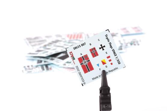 ED3DL53007 Eduard 1/350 Tirpitz flags Space 3D Decals [3DL53007]