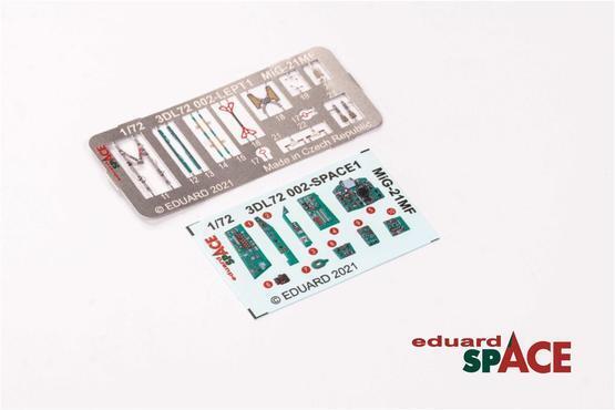 ED3DL72002 Eduard 1/72 MiG-21MF SPACE 3D Decals