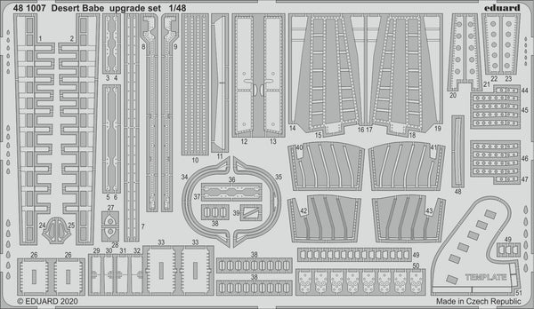 ED481007 Eduard 1/48 Desert Babe upgrade Photo etched set (Eduard)
