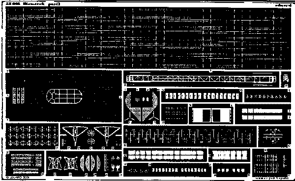 ED53002 Eduard 1/350 Bismarck Photo Etched Set (Tamiya)