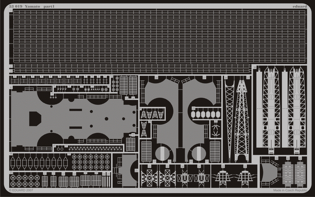 ED53019 Eduard 1/350 Yamato Photo Etched Set (Tamiya)