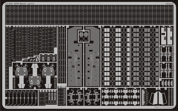 ED53020 Eduard 1/350 HMS Hood Photo Etched Set (Trumpeter)