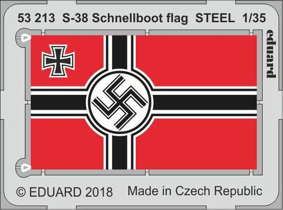 ED53213 Eduard Italeri 1/35 S-38 Schnellboot flag STEEL Photo etched parts Eduard