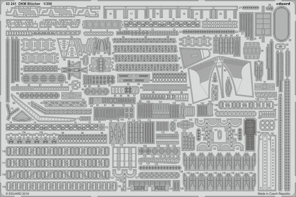 ED53241 Eduard 1/350 DKM Bl¼cher Photo-etch set (Trumpeter)
