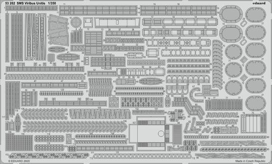 ED53262 Eduard 1/350 SMS Viribus Unitis Photo etched parts for Trumpeter Eduard