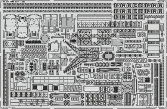 ED53265 Eduard 1/350 HMS York Photo etched parts