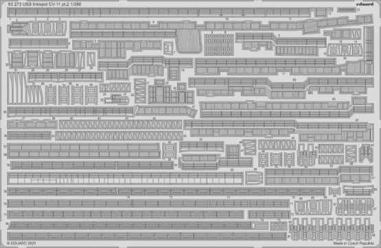 ED53273 Eduard 1/350 USS Intrepid CV-11 pt.2 Photo etched parts